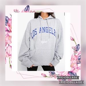 Petite Los Angeles Oversized Hoody